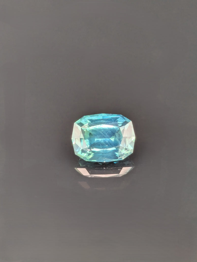1.51ct Teal Sapphire Cushion Cut