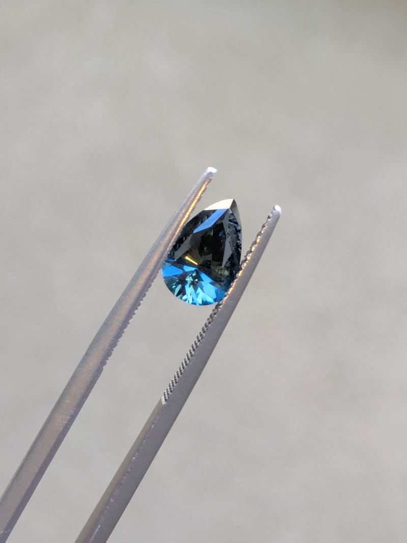 1.51ct Teal Sapphire Pear Shape