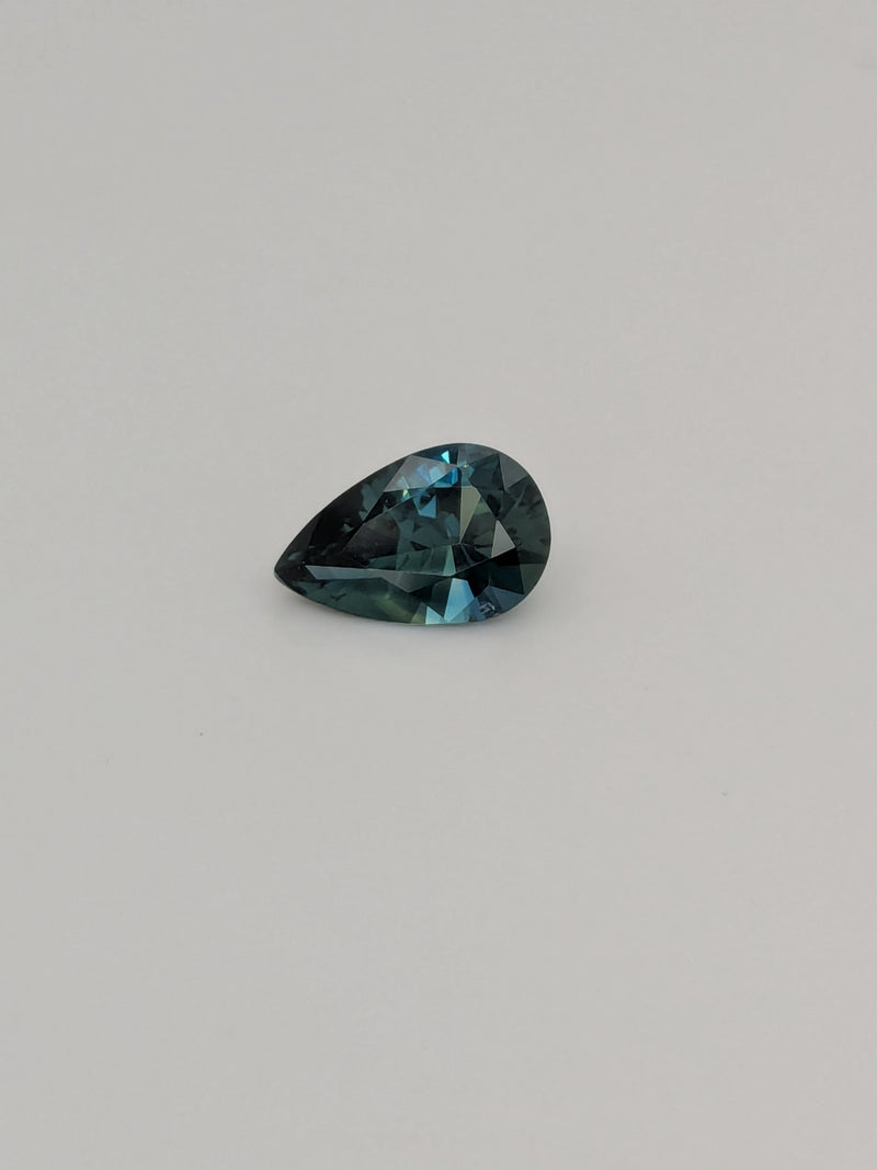 1.51ct Teal Sapphire Pear Shape