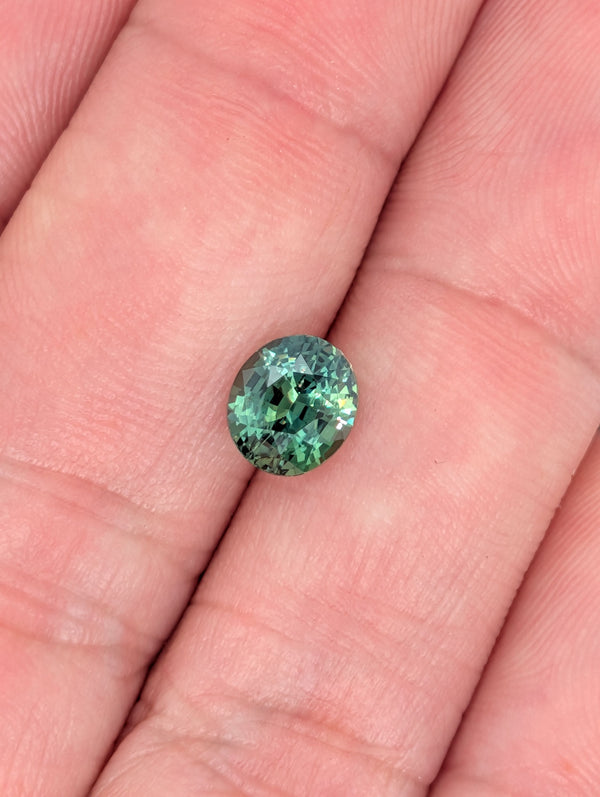 1.54ct Teal Sapphire Oval