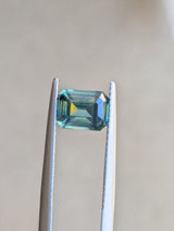 2.04ct Teal Sapphire Emerald Cut