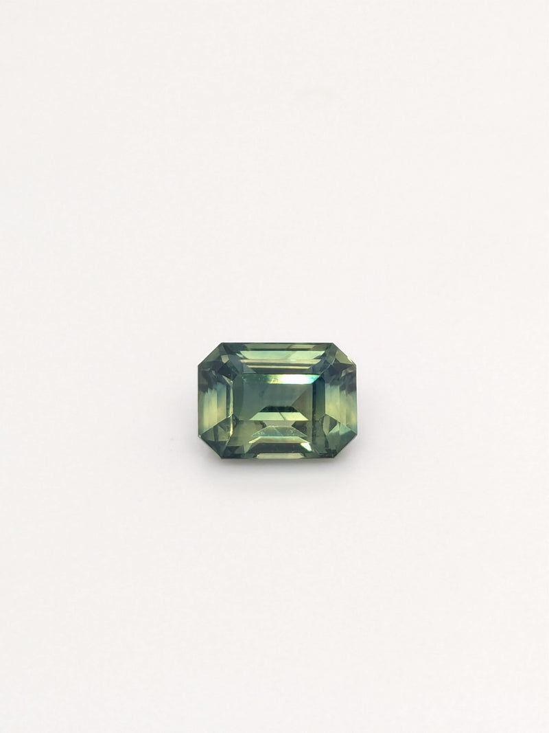 2.04ct Teal Sapphire Emerald Cut