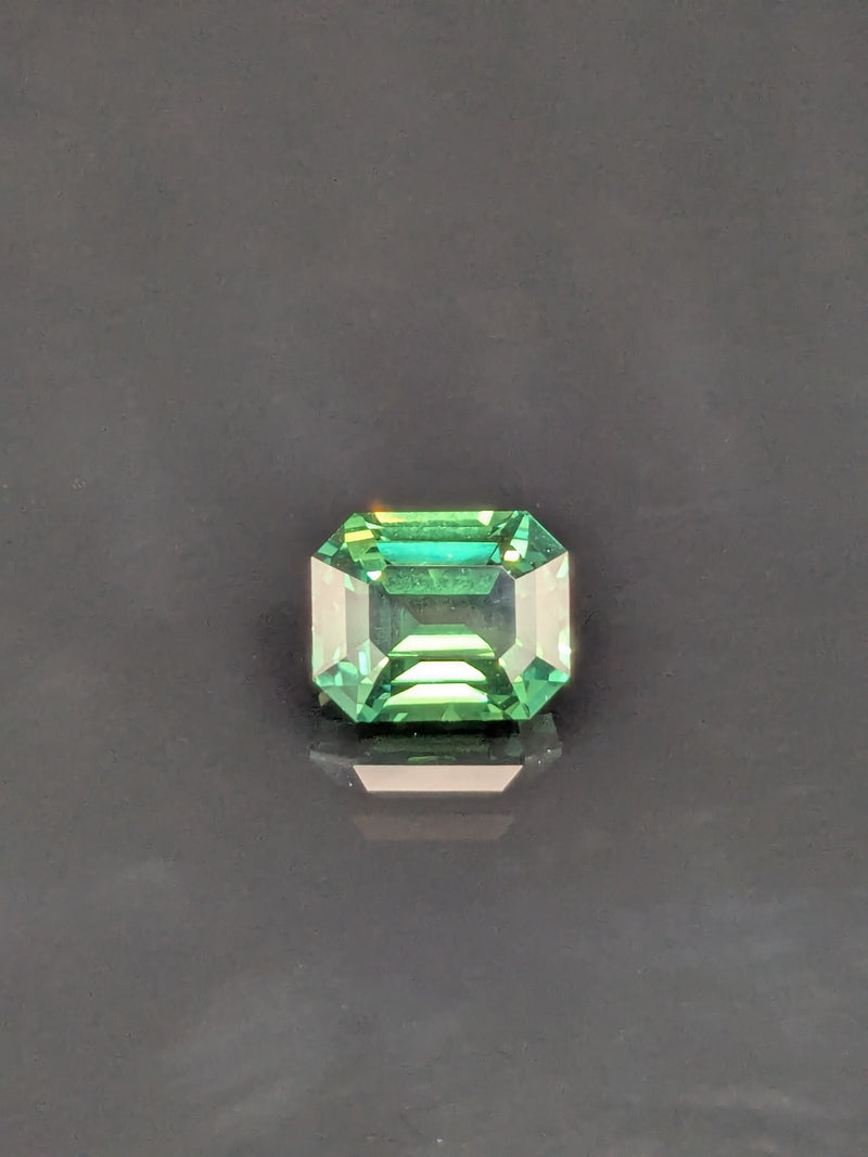 2.52ct Teal Sapphire Emerald Cut