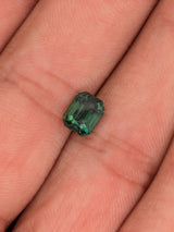 2.52ct Teal Sapphire Emerald Cut