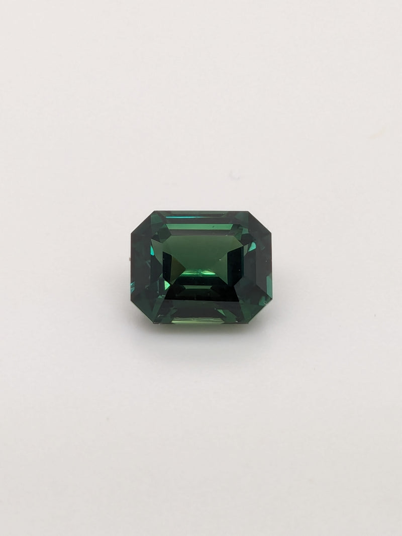 2.52ct Teal Sapphire Emerald Cut