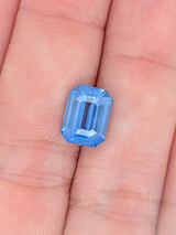 4.05ct Blue Sapphire Emerald Cut