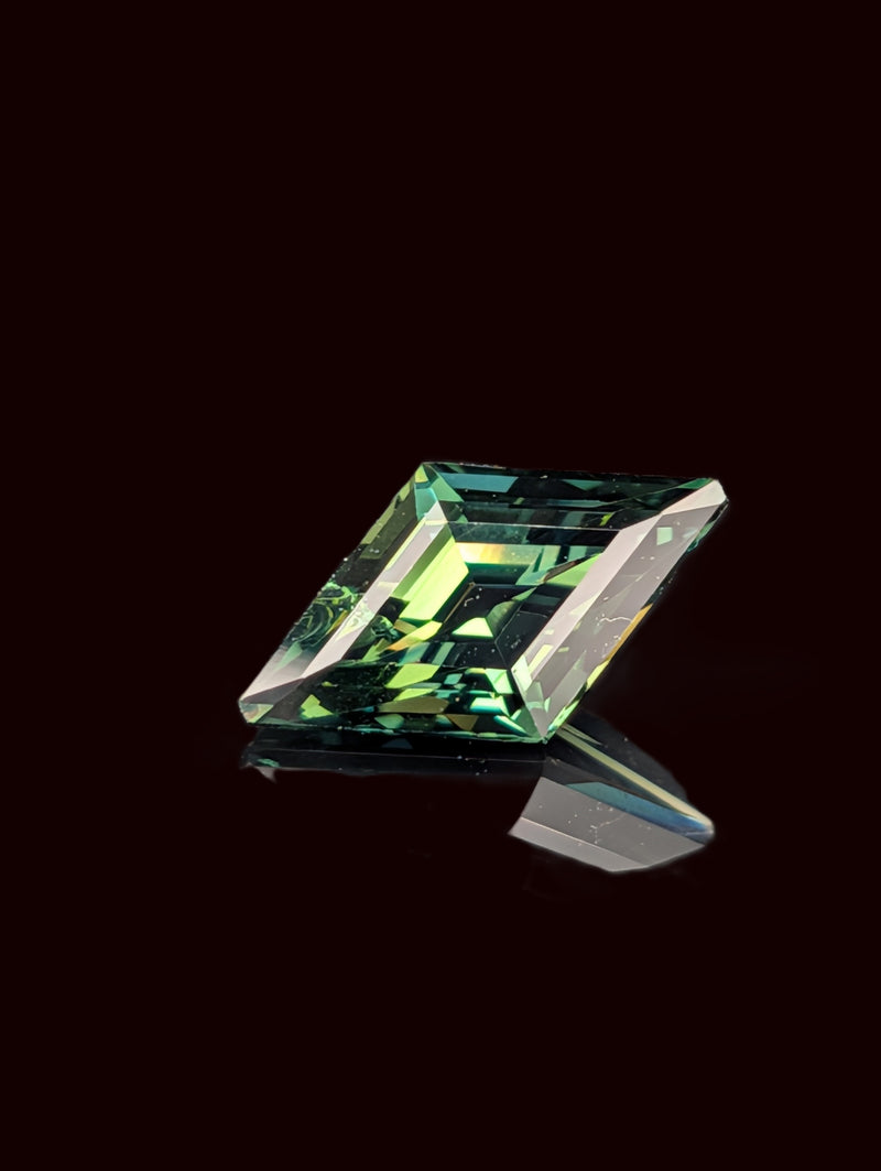 2.08ct Teal Sapphire Kite Shape