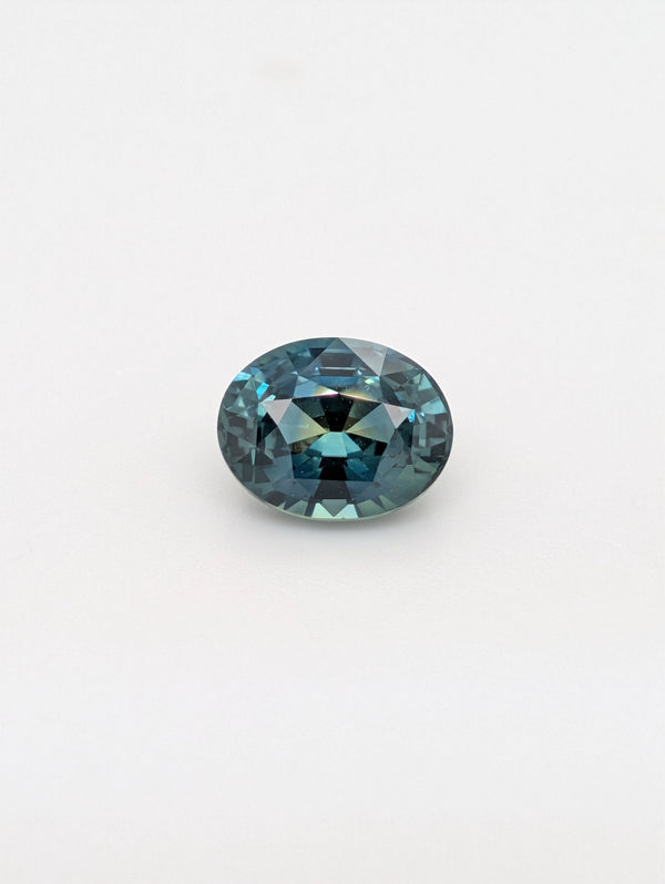 3.04ct Teal Sapphire Oval