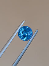 2.11ct Opalescent Seafoam Sapphire Round