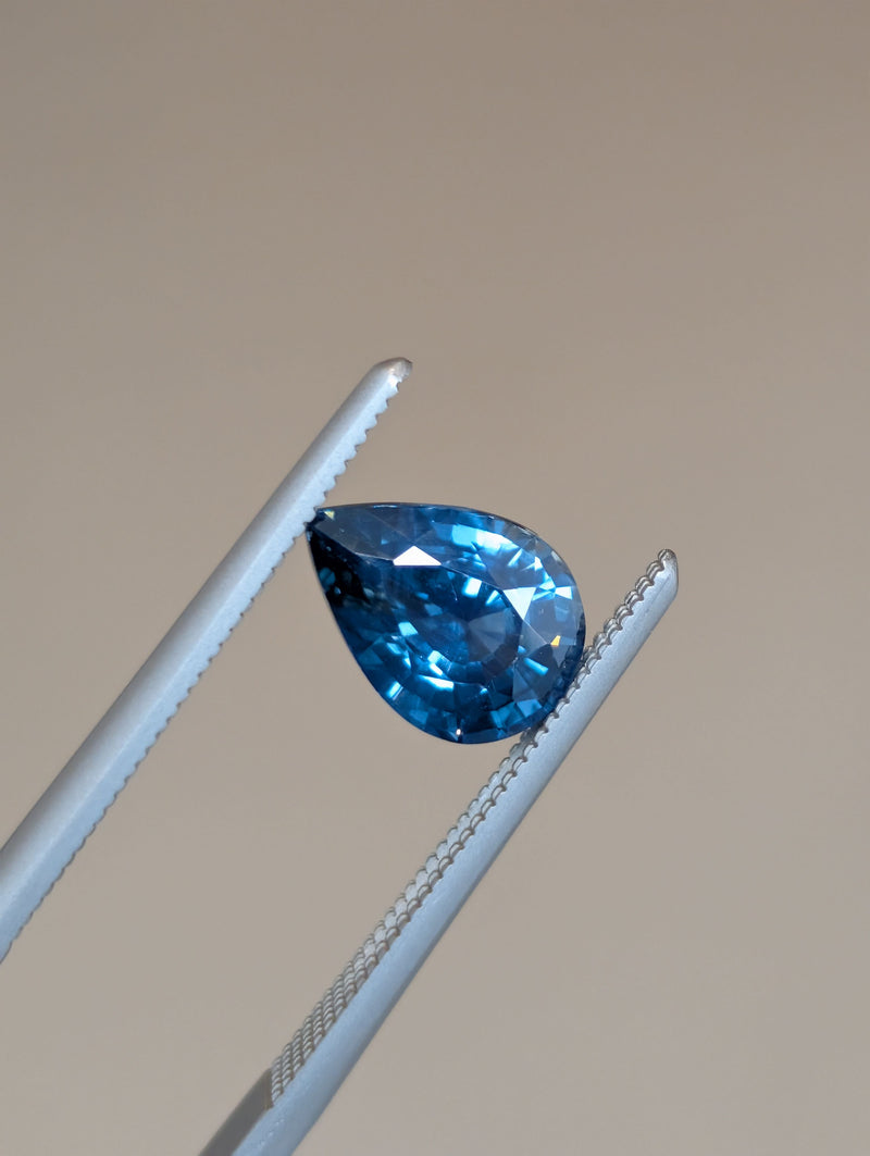 1.91ct Teal Sapphire Pear Shape