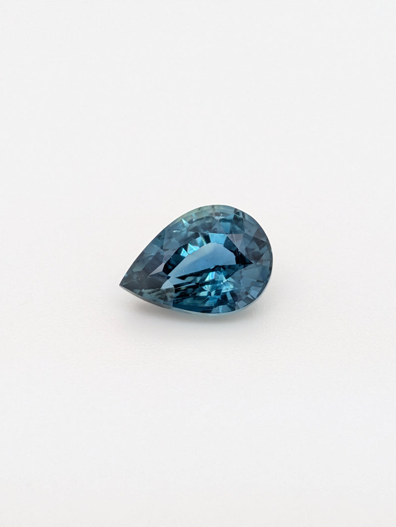 1.91ct Teal Sapphire Pear Shape