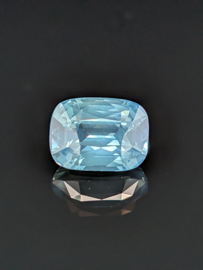 4.03ct Seafoam Sapphire Cushion Cut
