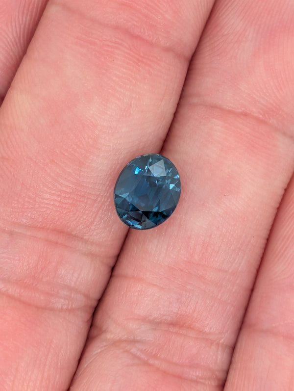 2.06ct Teal Sapphire Oval