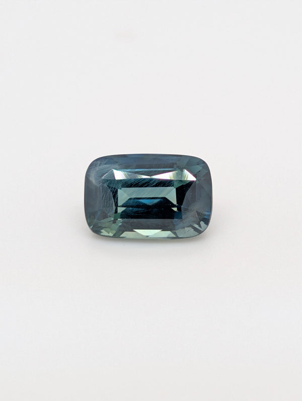 3.52ct Teal Sapphire Cushion Cut
