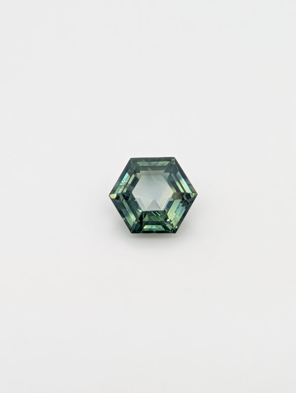 1.26ct Green Sapphire Hexagon