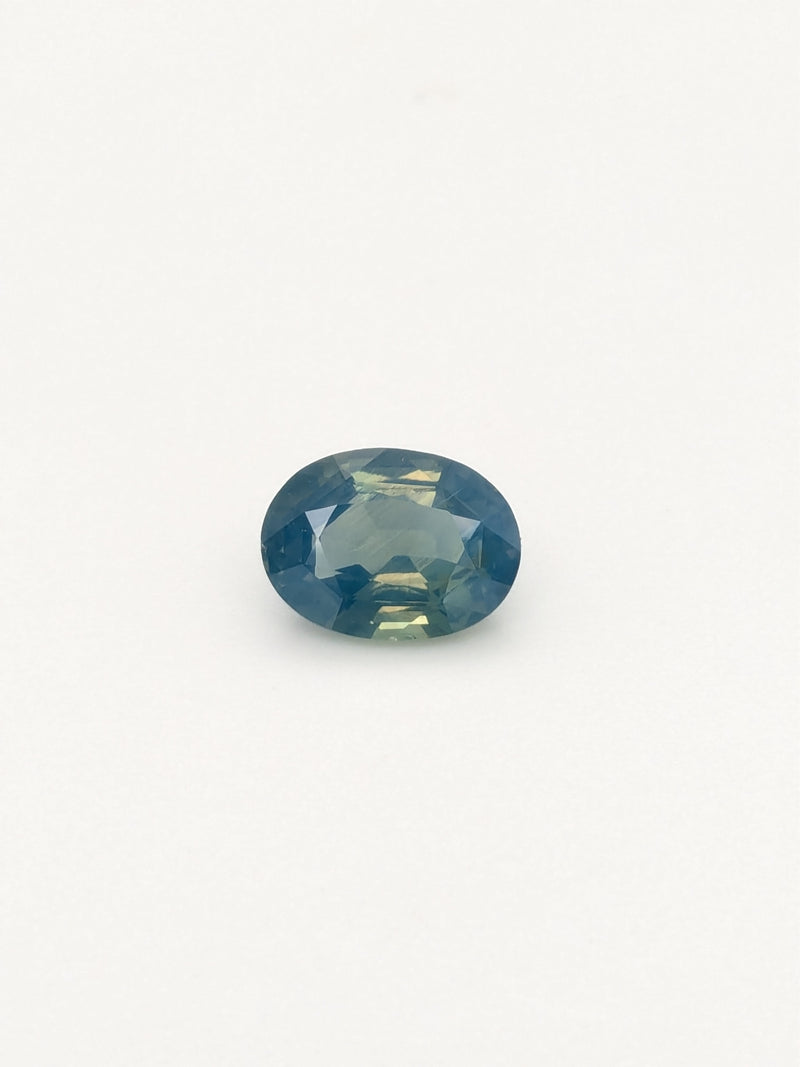 2.02ct Opalescent Teal Sapphire Oval
