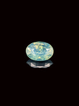 1.64ct Opalescent Teal Sapphire Oval
