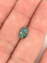 1.64ct Opalescent Teal Sapphire Oval