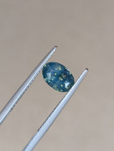 1.64ct Opalescent Teal Sapphire Oval