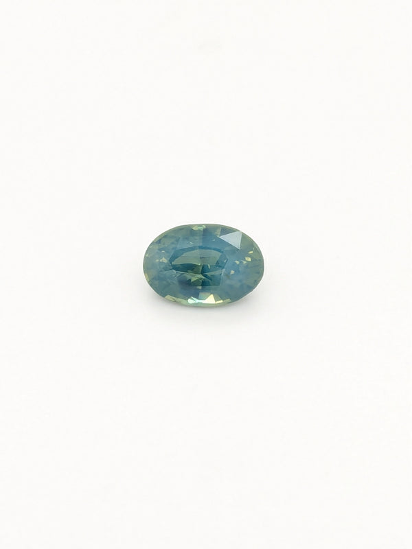 1.64ct Opalescent Teal Sapphire Oval
