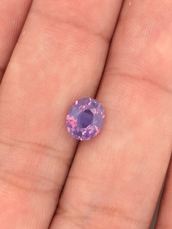 1.57ct Opalescent Purple Sapphire Oval