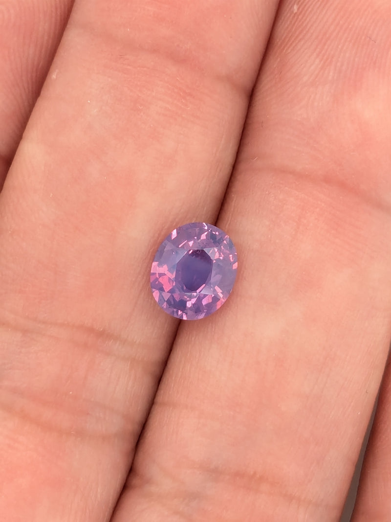1.57ct Opalescent Purple Sapphire Oval
