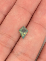 1.07ct Opalescent Teal Sapphire Kite Shape