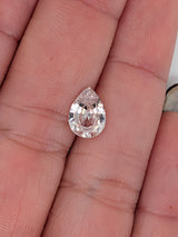 2.08ct Peach Sapphire Pear Shape