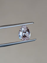 2.08ct Peach Sapphire Pear Shape