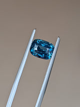 2.01ct Teal Sapphire Cushion Cut