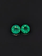 0.76ctw Emerald Round Matched Pair