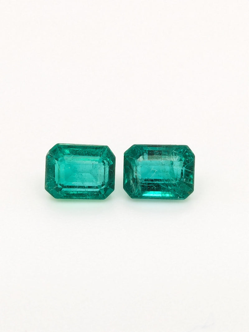 1.62ctw Emerald Emerald Cut Matched Pair