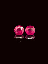 1.04ctw Ruby Round Matched Pair