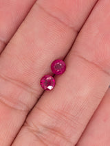 1.04ctw Ruby Round Matched Pair