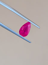 1.70ct Ruby Pear Shape