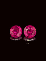 1.54ctw Ruby Round Matched Pair