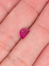 0.89ct Ruby Half Moon