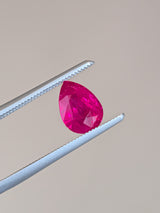 1.63ct Ruby Pear Shape