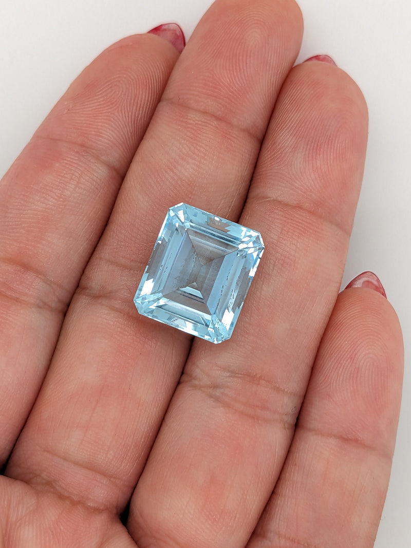 12.56ct Aquamarine Emerald Cut