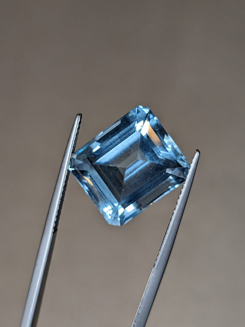 12.56ct Aquamarine Emerald Cut