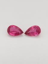 13.52ctw Pink Tourmaline Pear Shape Matched Pair