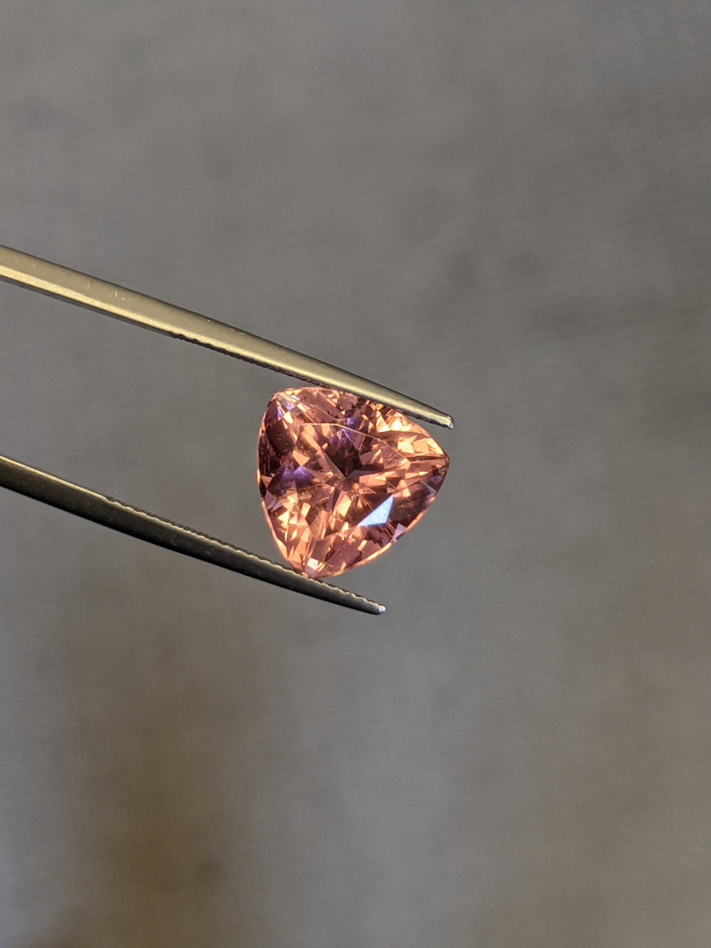 6.21ct Pink Tourmaline Trillion