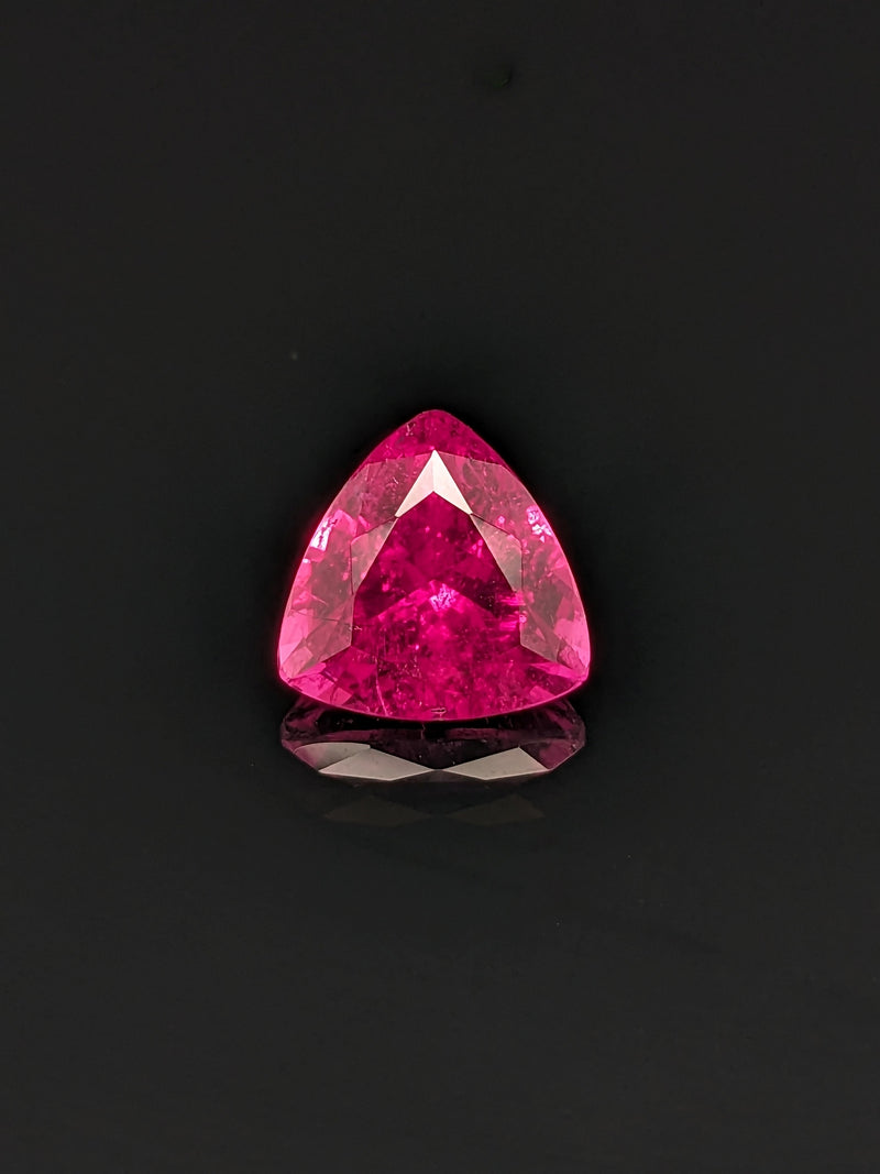 3.73ct Rubellite Trillion