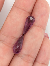 8.69ctw Pink Tourmaline Briolette Matched Pair