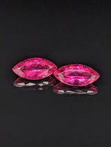 6.08ctw Rubellite Marquise Matched Pair