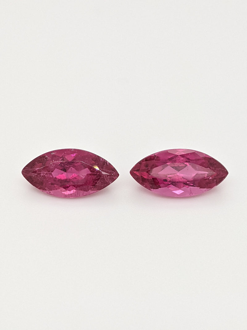 6.08ctw Rubellite Marquise Matched Pair