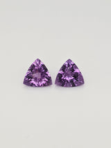 8.59ctw Amethyst Trillion Pair