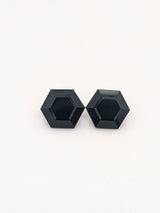 4.38ctw Black Spinel Hexagon Matched Pair