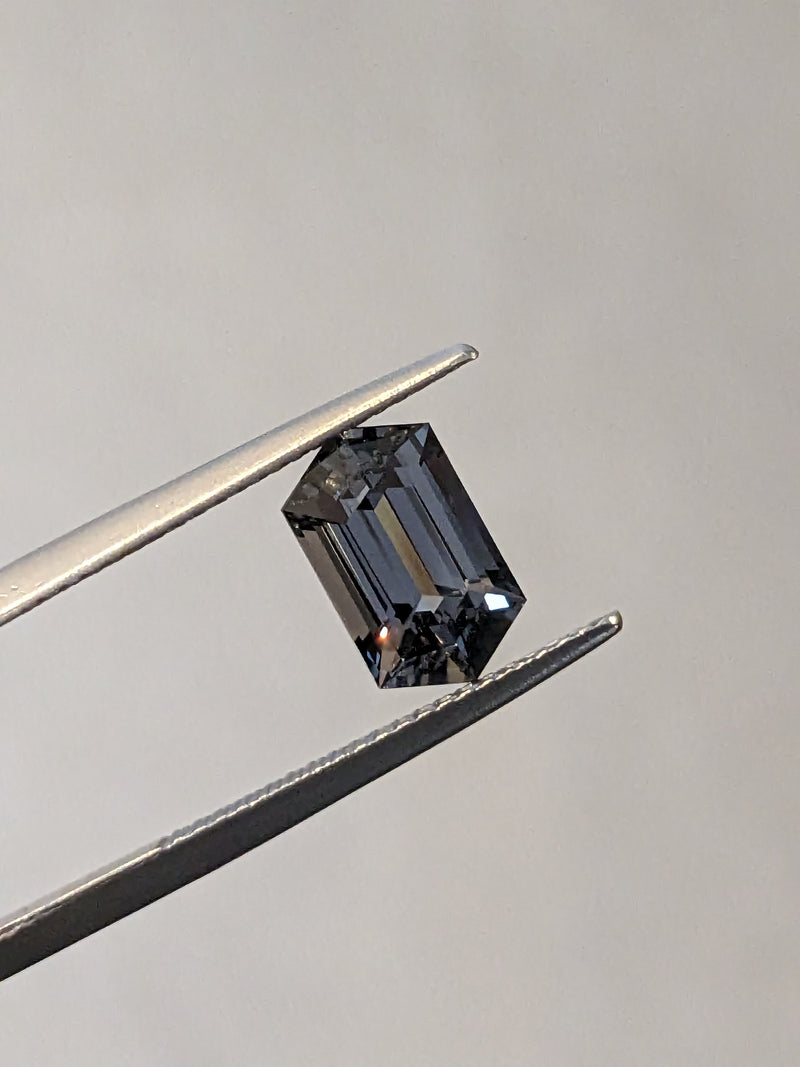 2.44ct Grey Spinel Elongated Hexagon