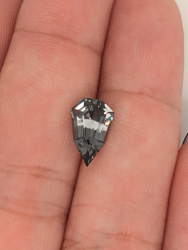 2.20ct Grey Spinel Shield Cut